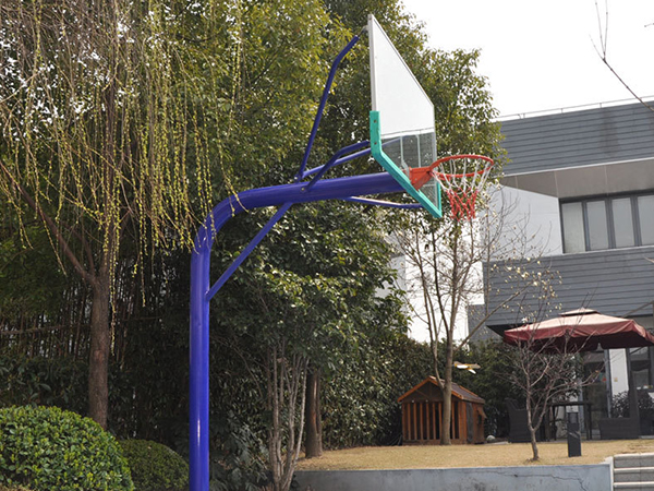 移动标准篮球架户外小区室外地埋圆管篮球架方