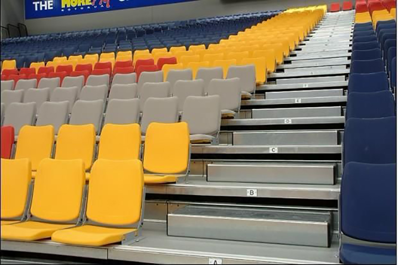 体育馆看台座椅定做 连排固定体育场馆看台座椅塑料座椅