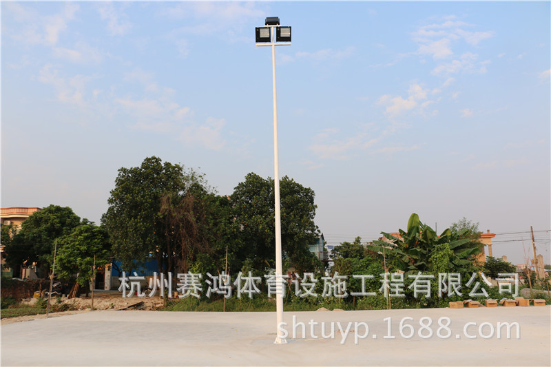 标准篮球场足球场网球场灯杆灯柱配置内外热镀锌特质锥形灯杆灯柱